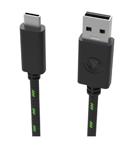 Snakebyte Charge:Cable SX Pro USB C auf USB A Männlich 5 m  (Schwarz, Grün) f&uuml;r 17,16 Euro