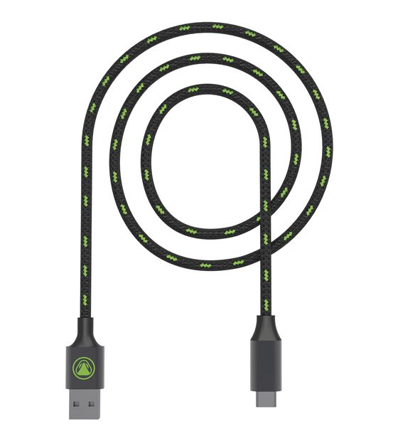 Snakebyte Charge&Data SX USB C auf USB A Männlich 2 m  (Schwarz, Grün) f&uuml;r 9,99 Euro