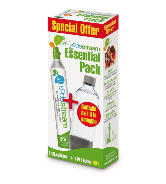 SodaStream 1053000410 Reservepack CO2-Zylinder 60l + PET-Flasche f&uuml;r 37,99 Euro