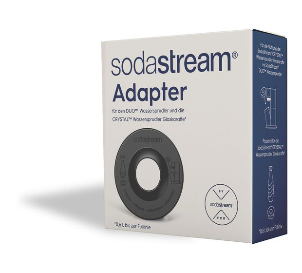 SodaStream 1064000490 Adapter für Crystal Glaskaraffen 0,7l Kunststoff f&uuml;r 4,99 Euro