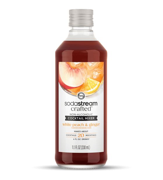 SodaStream Crafted Mixers Cocktail Weißer Pfirsich Ingwer Karbonisierungssirup 330 ml f&uuml;r 5,99 Euro