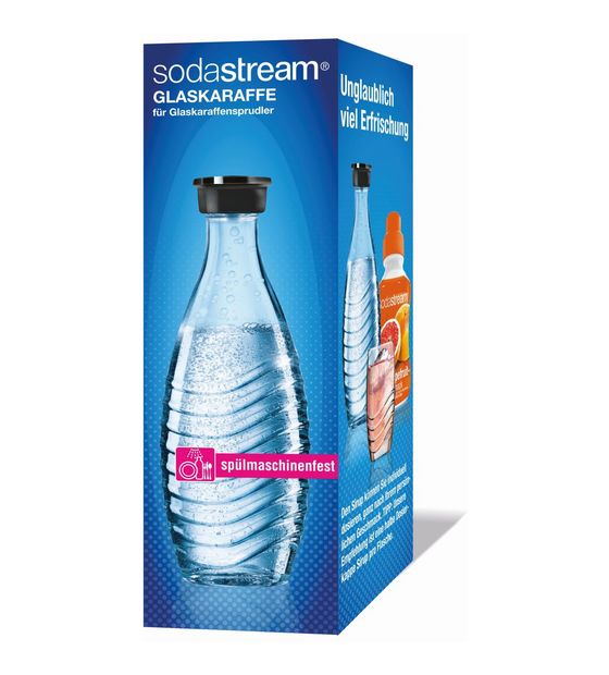 SodaStream 1047106980 hochwertige Glaskaraffe mit edlem Schraubverschluss Single f&uuml;r 18,99 Euro
