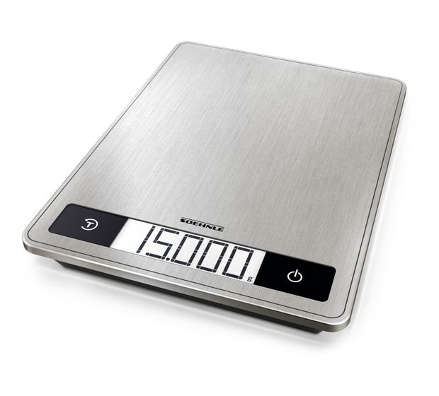 Soehnle 61509 Page Profi 200 Elektronische Küchenwaage bis 15 kg Genauigkeit 1 g  (Edelstahl) f&uuml;r 38,99 Euro
