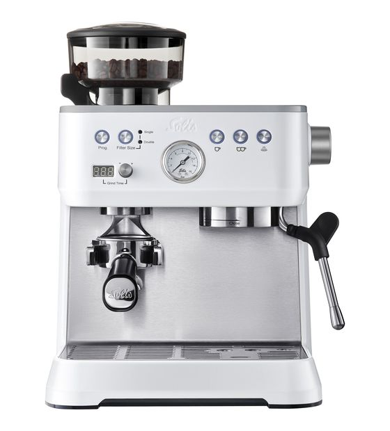 Solis 1019 Perfetta Grind & Infuse Siebträger Kaffeemaschine 1645 W  (Weiß) f&uuml;r 675,00 Euro