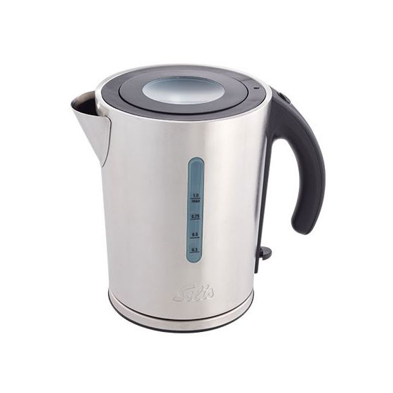 Solis 559 Safe Touch Pro 1,0 l Wasserkocher 2200 W  (Schwarz, Edelstahl) f&uuml;r 75,49 Euro