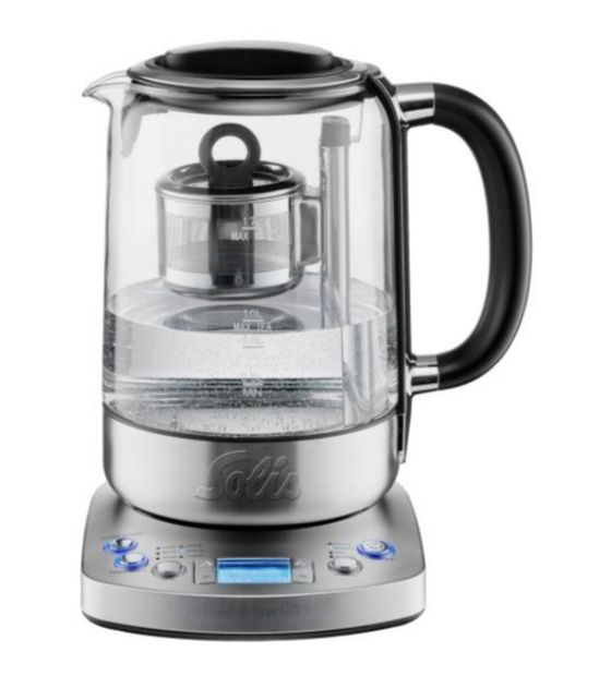 Solis 962.01 Tee- & 1,7 l Wasserkocher 2200 W (Schwarz, Edelstahl, Transparent) f&uuml;r 161,99 Euro