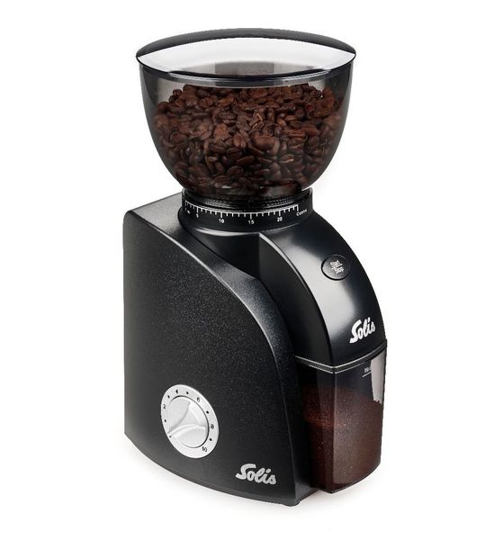 Solis Scala Zero Static Kaffeemühle für 300 g 135 W  (Schwarz, Silber) f&uuml;r 92,99 Euro