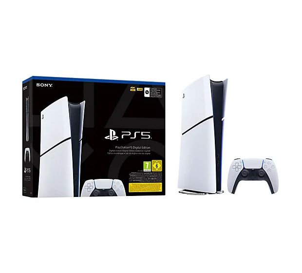Sony PlayStation PS5 Digital Edition  825 GB  (Schwarz, Weiß) f&uuml;r 579,99 Euro