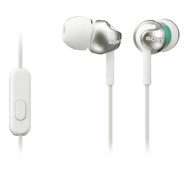 Sony MDR-EX110AP In-Ear Kopfhörer Kabelgebunden  (Weiß) f&uuml;r 17,99 Euro