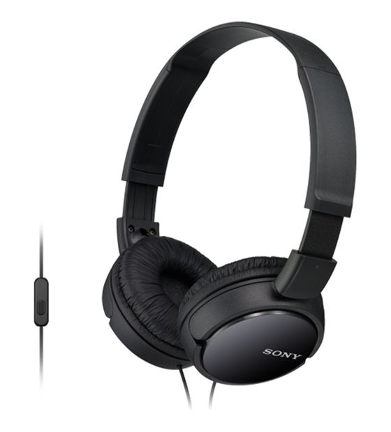 Sony MDR-ZX110AP Over Ear Kopfhörer Kabelgebunden  (Schwarz) f&uuml;r 19,99 Euro