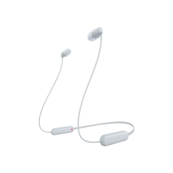 Sony WI-C100 In-Ear Bluetooth Kopfhörer kabellos 25 h Laufzeit IPX4  (Weiß) f&uuml;r 39,99 Euro