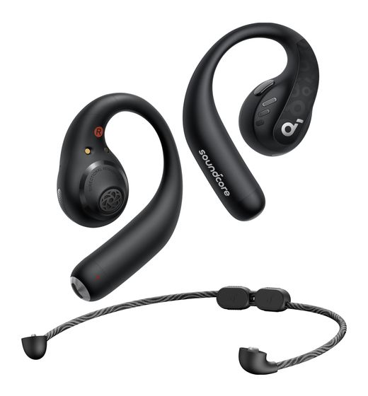 Soundcore AeroFit Pro In-Ear Bluetooth Kopfhörer kabellos 14 h Laufzeit IPX5  (Schwarz) f&uuml;r 132,99 Euro