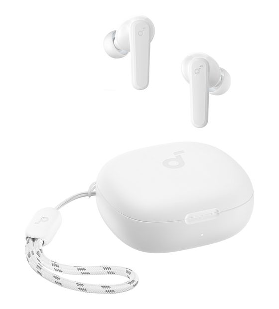 Soundcore R50i In-Ear Bluetooth Kopfhörer kabellos TWS 10 h Laufzeit IPX5  (Weiß) f&uuml;r 39,99 Euro