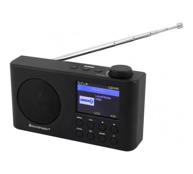 Soundmaster IR6500SW Bluetooth DAB, FM Radio Tragbar  (Schwarz) f&uuml;r 57,99 Euro