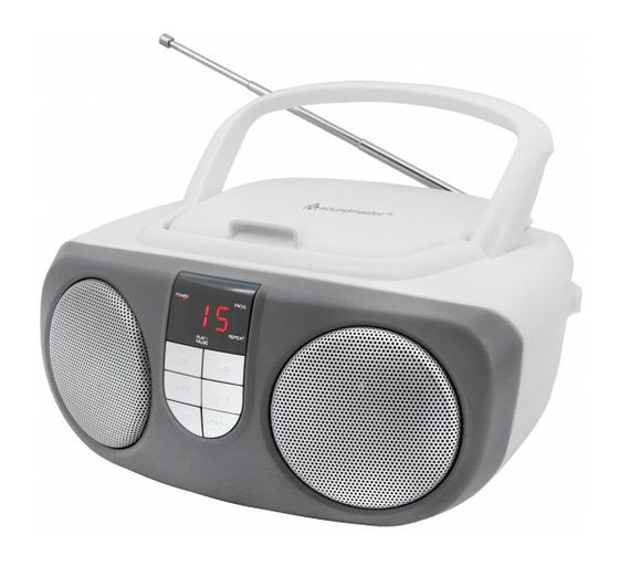 Soundmaster SCD1400WE CD Payer FM Radio  (Grau, Weiß) f&uuml;r 42,99 Euro