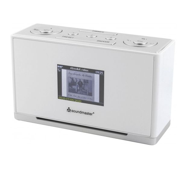 Soundmaster UR240WE DAB+, FM, UKW Radio Tragbar  (Weiß) f&uuml;r 42,49 Euro