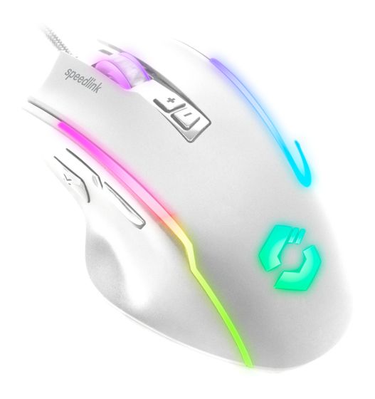 SPEEDLINK Decus NX RGB 12800 DPI Gaming Maus Optisch  (Weiß) f&uuml;r 20,99 Euro