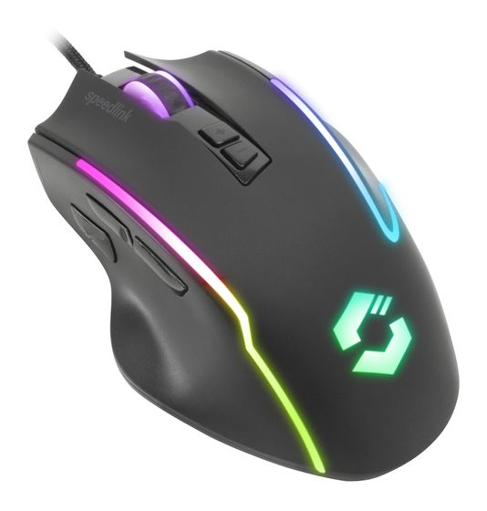 SPEEDLINK Decus NX RGB 800 DPI Gaming Maus  (Schwarz) f&uuml;r 20,99 Euro
