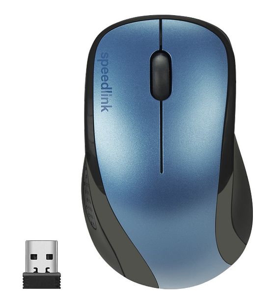 SPEEDLINK Kappa 1600 DPI Büro Maus Optisch  (Schwarz, Blau) f&uuml;r 9,99 Euro