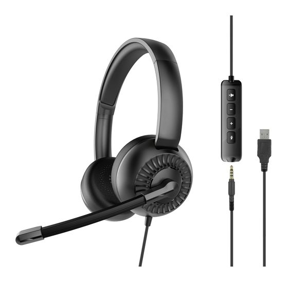 SPEEDLINK Metis Ohraufliegender Kopfhörer Kabelgebunden USB Typ-A  (Schwarz) f&uuml;r 17,99 Euro