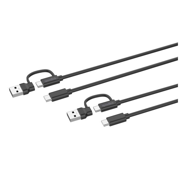 SPEEDLINK SL-460101-BK Stecker Rundkabel USB A/USB C auf USB C 3 m  (Schwarz) f&uuml;r 14,99 Euro