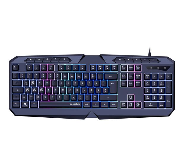 SPEEDLINK SL-670004 RGB-LED Gaming Tastatur USB  (Schwarz) f&uuml;r 17,99 Euro