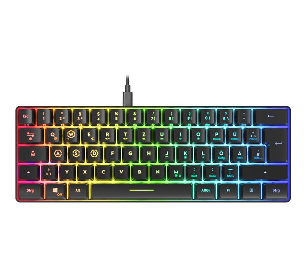 SPEEDLINK SL-670014 RGB-LED Gaming Tastatur RF kabellos + USB  (Schwarz) f&uuml;r 20,99 Euro