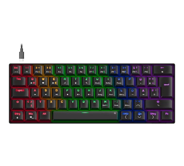 SPEEDLINK SL-670015 RGB-LED Gaming Tastatur USB  (Schwarz) f&uuml;r 24,49 Euro