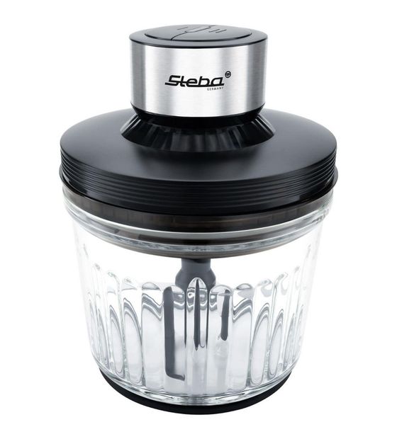 Steba MG400 Zerkleinerer 400 W 4 Klingen 2 l Glas Behälter  (Schwarz) f&uuml;r 66,99 Euro
