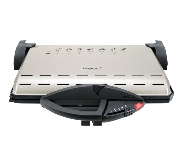 Steba PG 4.4 Kontaktgrill 2000 W mit 370 x 230 mm Fläche  (Schwarz, Champagner) f&uuml;r 161,99 Euro