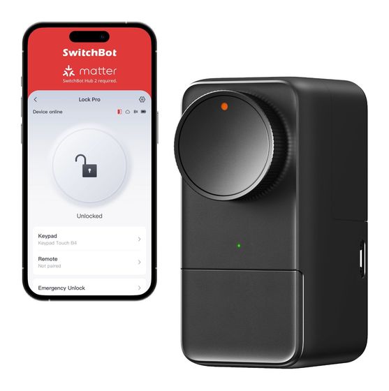 SwitchBot Smart Lock Pro  Bluetooth  (Schwarz) f&uuml;r 118,99 Euro