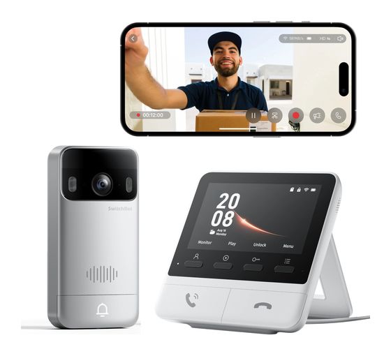 SwitchBot Videotürklingel  Wlan  (Weiß) f&uuml;r 143,99 Euro