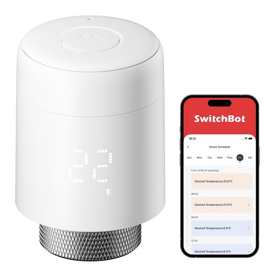 SwitchBot W7830000 Heizkörperthermostat   (Weiß) f&uuml;r 32,99 Euro