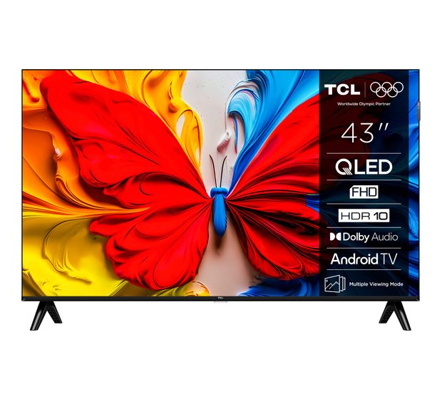 TCL 43S5K QLED 109,2 cm (43 Zoll) Fernseher Full HD VESA 100 x 100 mm f&uuml;r 335,00 Euro
