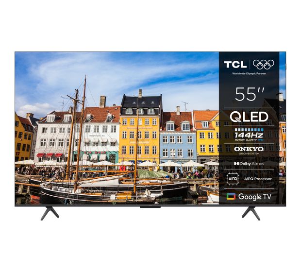 TCL 55QLED810K QLED 139,7 cm (55 Zoll) Fernseher 4K Ultra HD VESA 300 x 300 mm f&uuml;r 506,00 Euro