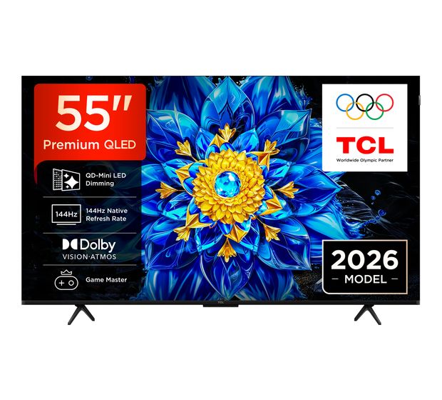 TCL 55QLED810L MiniLed 139,7 cm (55 Zoll) Fernseher 4K Ultra HD VESA 300 x 300 mm f&uuml;r 849,00 Euro