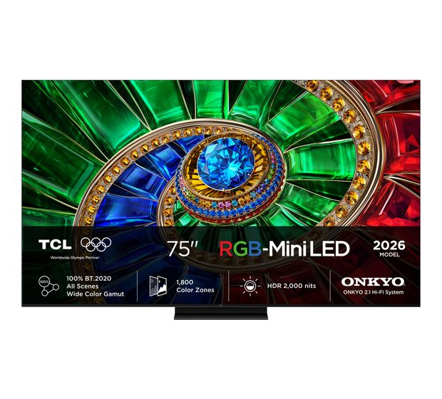 TCL 75RM7L RGB-Mini LED 190,5 cm (75 Zoll) Fernseher 4K Ultra HD VESA 300 x 300 mm f&uuml;r 2.099,00 Euro