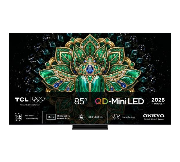 TCL 85MQLED75L MiniLed 2,16 m (85 Zoll) Fernseher 4K Ultra HD VESA 600 x 400 mm f&uuml;r 2.199,00 Euro