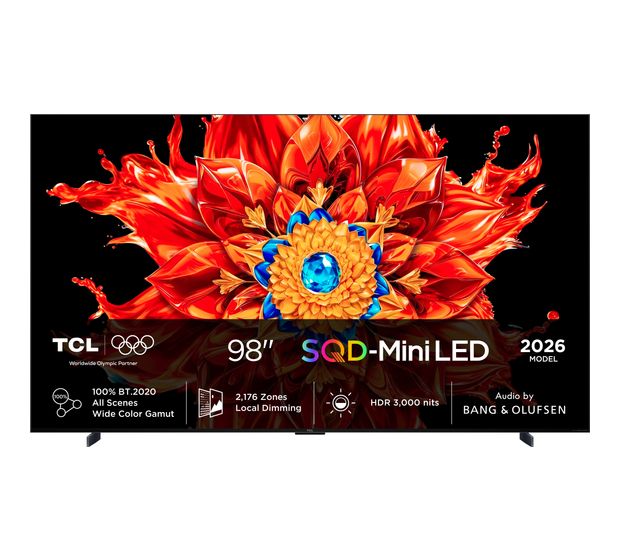 TCL 98MQLED85L SQD-Mini LED 2,49 m (98 Zoll) Fernseher 4K Ultra HD VESA 600 x 500 mm f&uuml;r 4.499,00 Euro