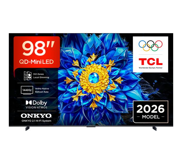 TCL 98QLED810L MiniLed 2,49 m (98 Zoll) Fernseher 4K Ultra HD VESA 600 x 500 mm f&uuml;r 3.299,00 Euro
