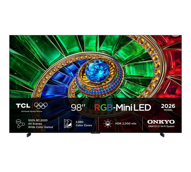 TCL 98RM7L RGB-Mini LED 2,49 m (98 Zoll) Fernseher 4K Ultra HD VESA 600 x 500 mm f&uuml;r 3.999,00 Euro