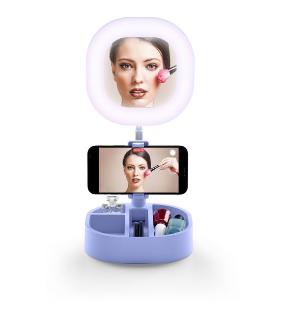 Cellular Line Selfie Ring Mirror 162 mm Universal  (Hellblau) f&uuml;r 29,99 Euro