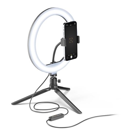 Cellular Line Selfie Ring Multicolor 30 mm Universal  (Schwarz) f&uuml;r 29,99 Euro