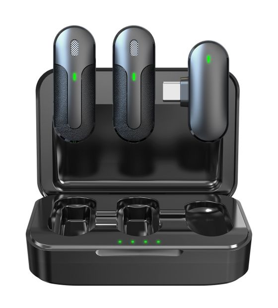 Technaxx TX-301 Kabelloses Mini-Mikrofon Set  (Schwarz) f&uuml;r 25,00 Euro