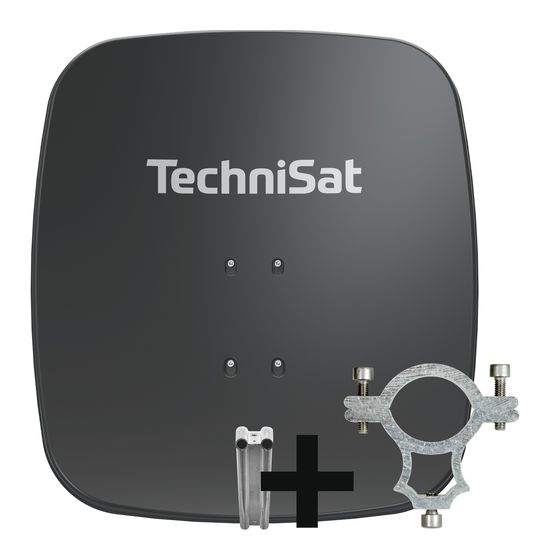 TechniSat 2365/1444 Aluminium Sat-Spiegel  (Dunkles Grau) f&uuml;r 159,99 Euro