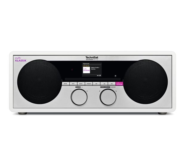 TechniSat DigiRadio 451CD CD Payer DAB, DAB+, FM, PLL Radio  (Weiß) f&uuml;r 161,99 Euro