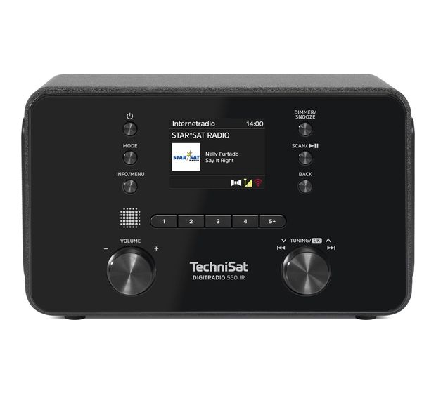 TechniSat DigiRradio 550 IR Bluetooth DAB+, FM Radio Persönlich  (Schwarz) f&uuml;r 114,99 Euro