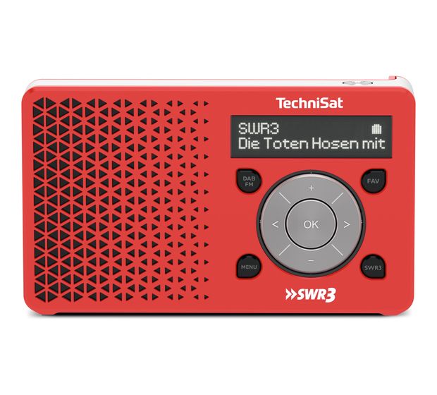 TechniSat DigitRadio 1 DAB+, FM Radio Persönlich  (Rot, Weiß) f&uuml;r 58,99 Euro