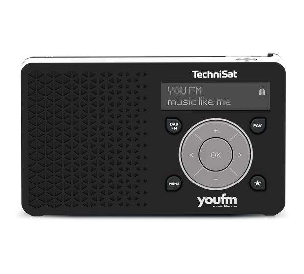 TechniSat Digitradio 1 DAB+, FM Radio Tragbar  (Schwarz, Weiß) f&uuml;r 69,00 Euro