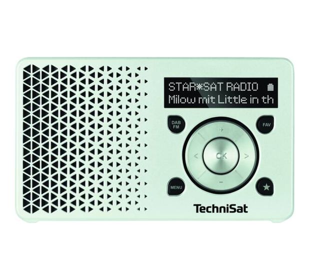 TechniSat DigitRadio 1 inkl. Ersatz-Akku DAB, DAB+, UKW Radio Tragbar  (Schwarz, Grün) f&uuml;r 69,00 Euro